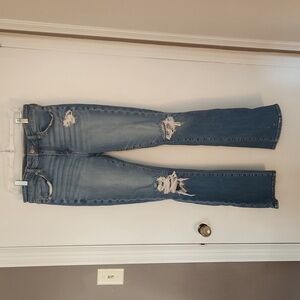 American Eagle High Rise Skinny Kick Jeans 12 Long